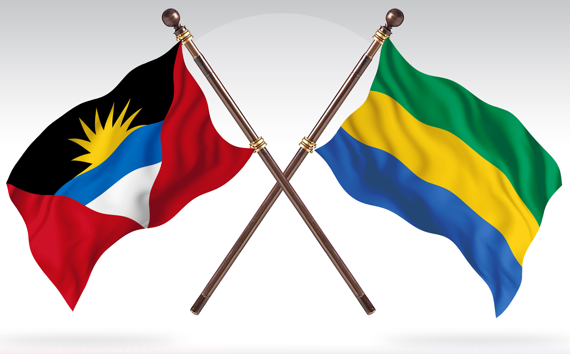Download Иллюстрация "Antigua versus Gabon Two Countries Flags - Illustration" / Antigua versus Gabon Two Countries Flags - Illustration - Иллюстрация на тему графика national,patriotic,europe,asia,republic,map,flag,country,cartography,geography,nation,illustration,graphic,vector,state,world,isolated,symbol,border,icon