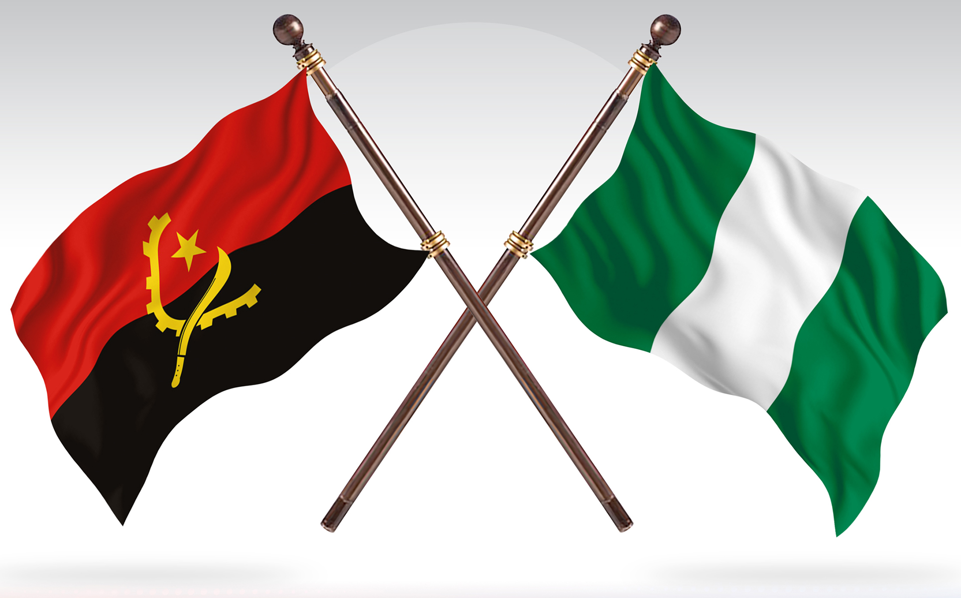 Download Иллюстрация "Angola versus Nigeria Two Countries Flags - Illustration" / Angola versus Nigeria Two Countries Flags - Illustration - Иллюстрация на тему графика national,patriotic,europe,asia,republic,map,flag,country,cartography,geography,nation,illustration,graphic,vector,state,world,isolated,symbol,border,icon