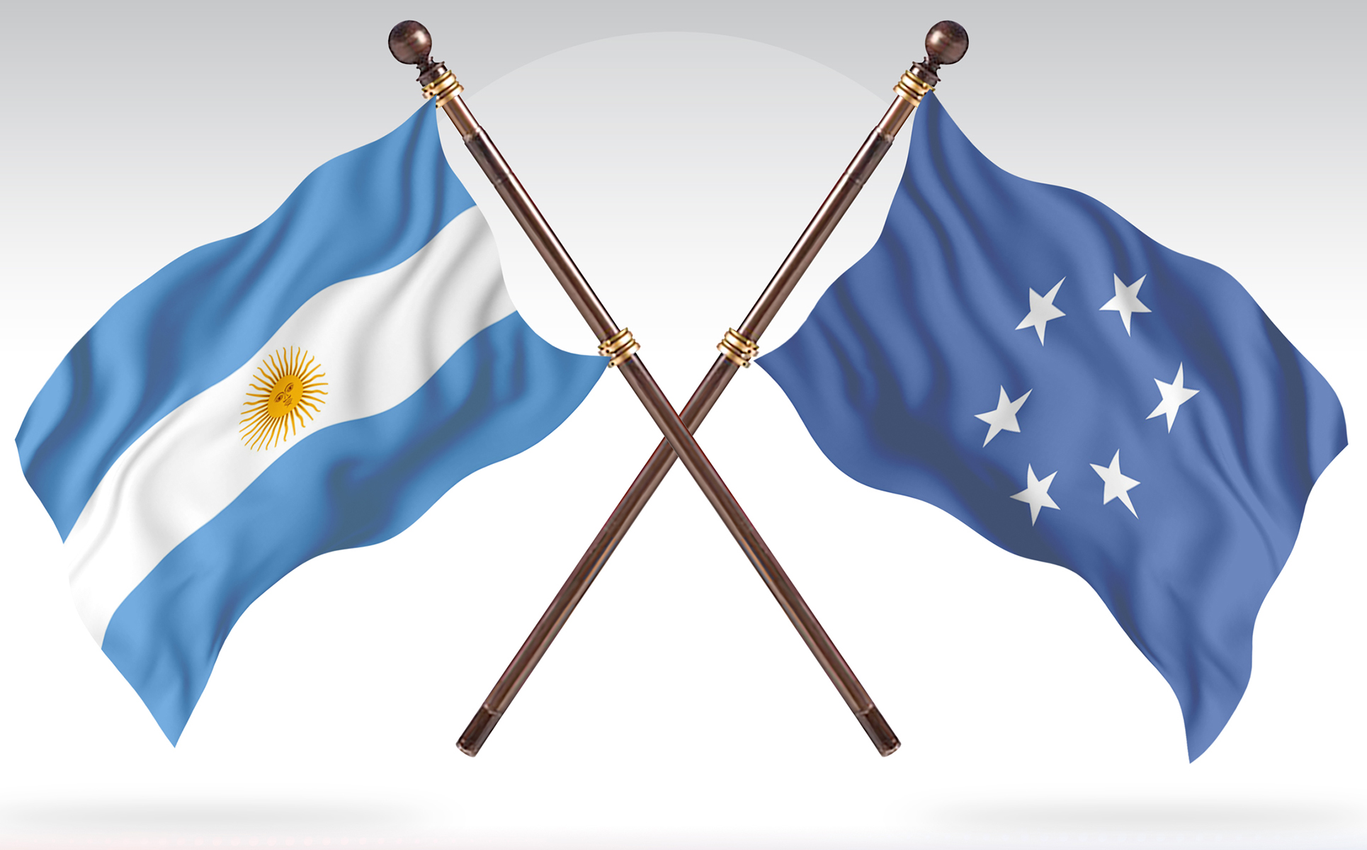 Download Иллюстрация "Argentina versus Micronesia Two Countries Flags - Illustration" / Argentina versus Micronesia Two Countries Flags - Illustration - Иллюстрация на тему графика national,patriotic,europe,asia,republic,map,flag,country,cartography,geography,nation,illustration,graphic,vector,state,world,isolated,symbol,border,icon