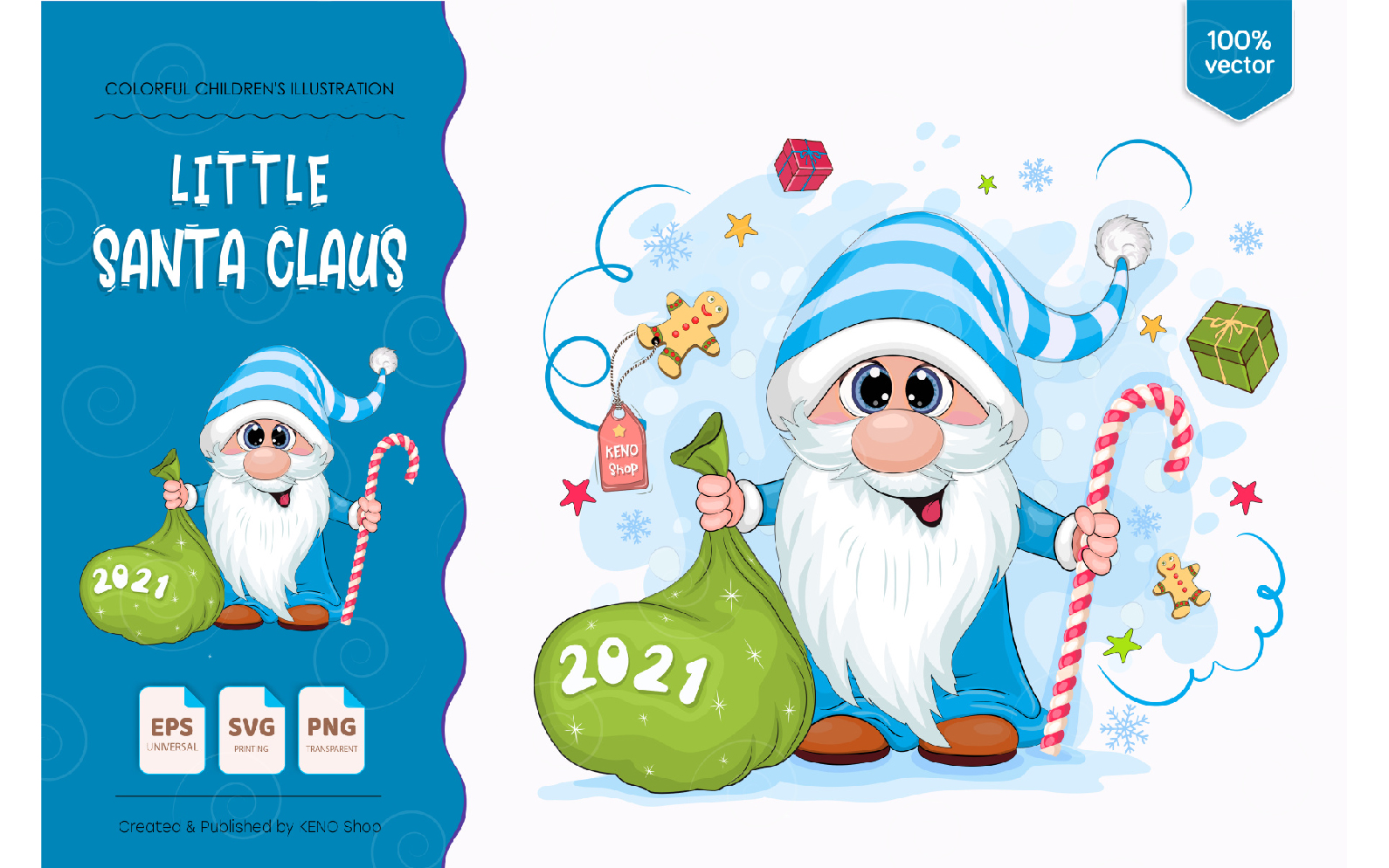 Download Vector "Little Cartoon Santa Claus - Vector Image" / Little Cartoon Santa Claus - Vector Image - Vector на тему графика gnome,christmas,element,illustration,cartoon,elf,character,santa claus,scandinavian,white,winter,green,fantasy,comic,holiday,beard,funny,graphic,isolated,seasonal