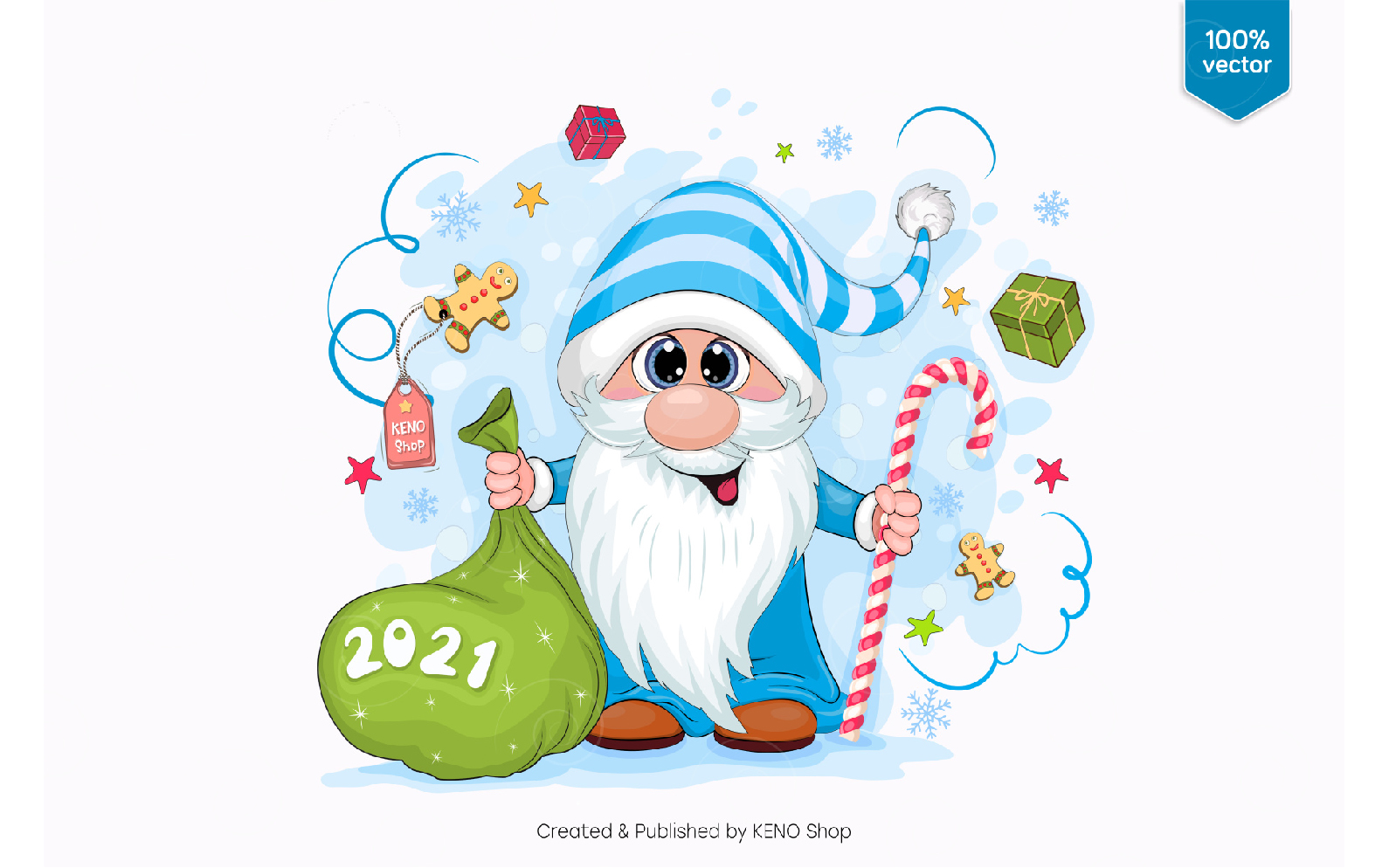 Download Vector "Little Cartoon Santa Claus - Vector Image" / Little Cartoon Santa Claus - Vector Image - Vector на тему графика gnome,christmas,element,illustration,cartoon,elf,character,santa claus,scandinavian,white,winter,green,fantasy,comic,holiday,beard,funny,graphic,isolated,seasonal