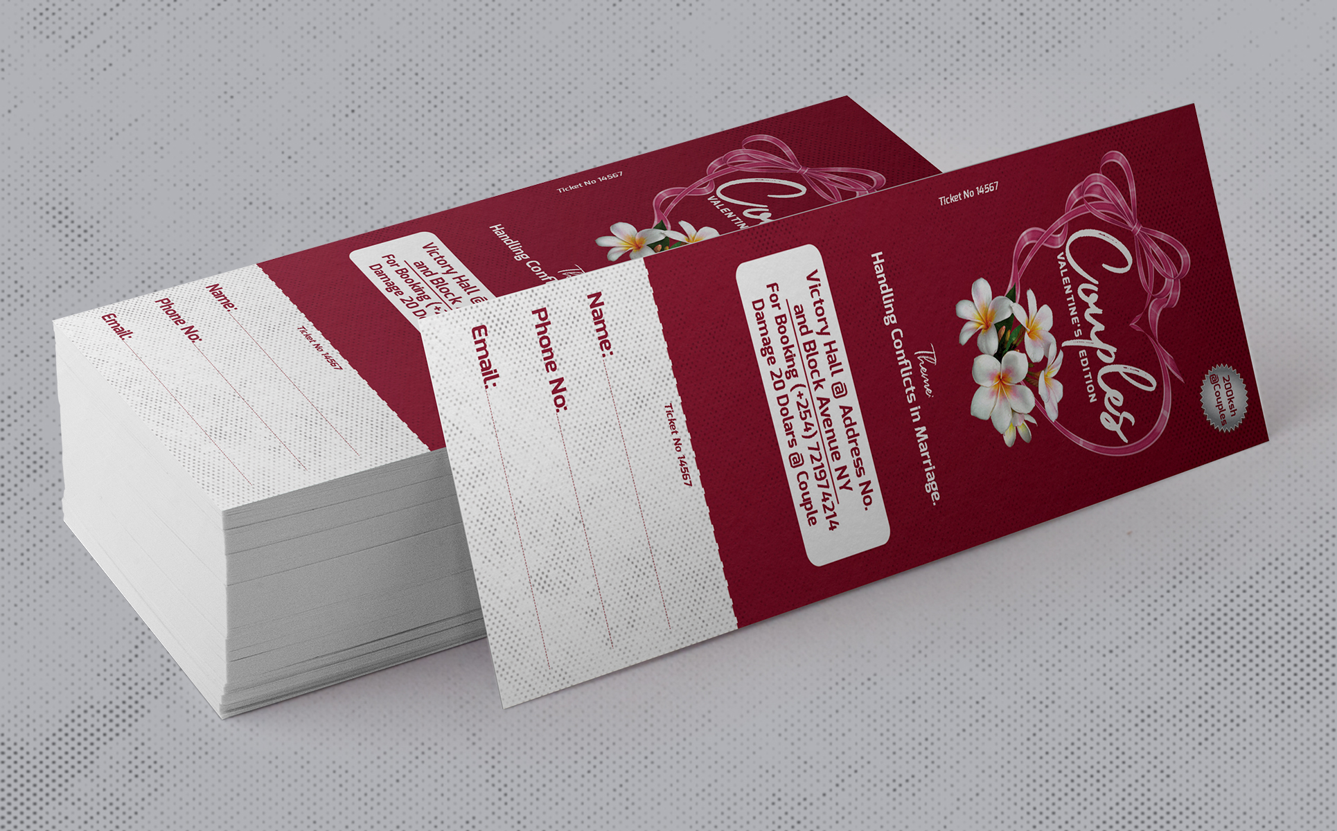 Download Фирменный стиль "Couple's Dinner Night Ticket - Corporate Identity Template" / Couple's Dinner Night Ticket - Corporate Identity Template - Фирменный стиль на тему графика anniversary,ball,banquet,charity,christmas,church,classical,colorful,competition,concert,dance,dinner,event,formal,godserv,jubilee,mozart,multi dates event,music,musical