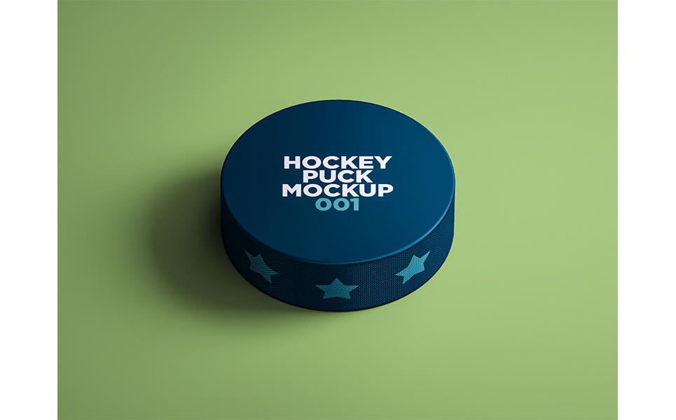 Hockey Puck Mockup