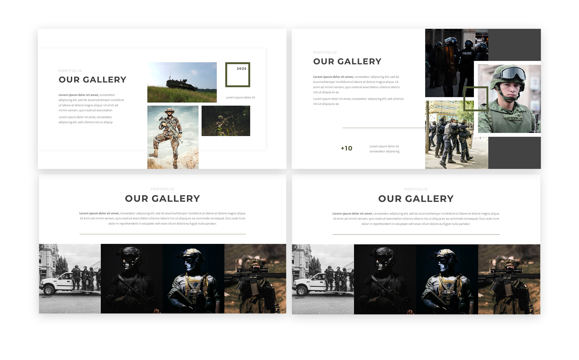 Squad Army Military Powerpoint Template