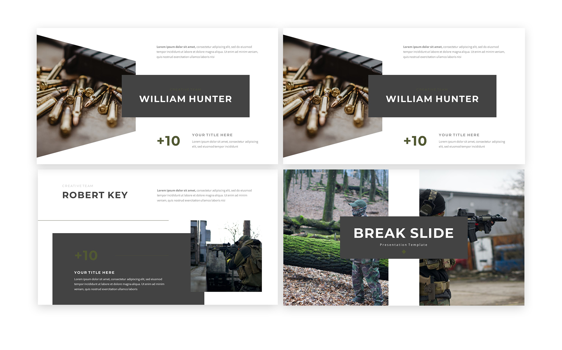 Squad Army Military Powerpoint Template