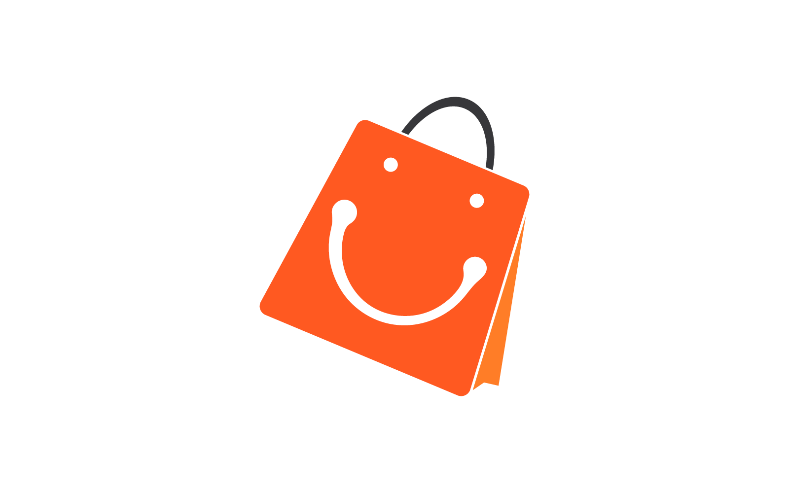 Online Shopping Bag Design Shopping Bag Logo Icon Vector Flat Design  Template, image size:1600x1000