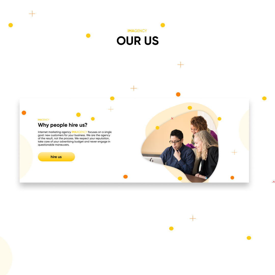 Download PSD шаблон "IMAGENCY Landing Page PSD Template" / IMAGENCY Landing Page PSD Template - Адаптивный PSD шаблон на тему графика internetmarketing,business,seo,website,landingpage,pr,agency