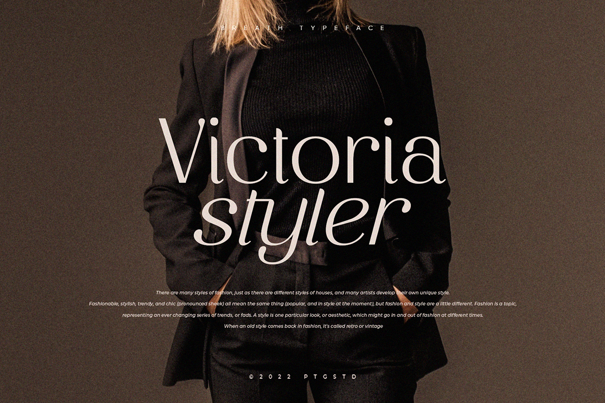 Breath | Modern Ligature Serif Font