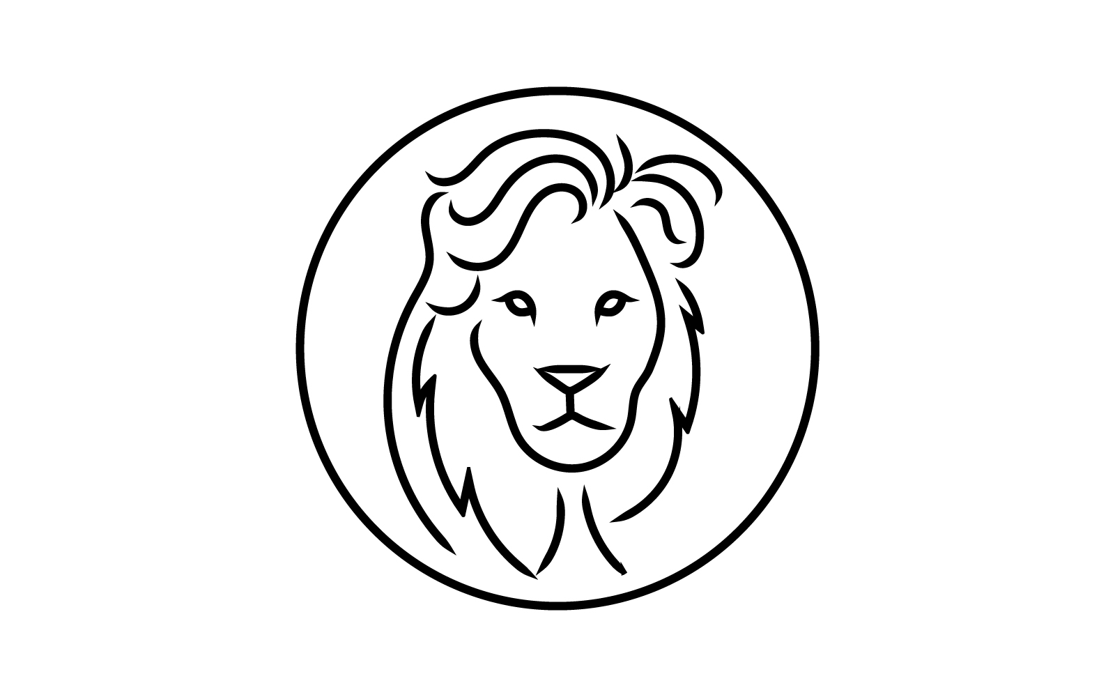 Download Шаблон логотипа "Handsome Lion Line Logo Template" / Handsome Lion Line Logo Template - Шаблон логотипа на тему графика lion,king,animal,wild,mascot,strong,luxury,leo,power,predator,zoo,crown,line,tiger,kingdom,barber shop,hairdresser,hair,salon,hairstyle