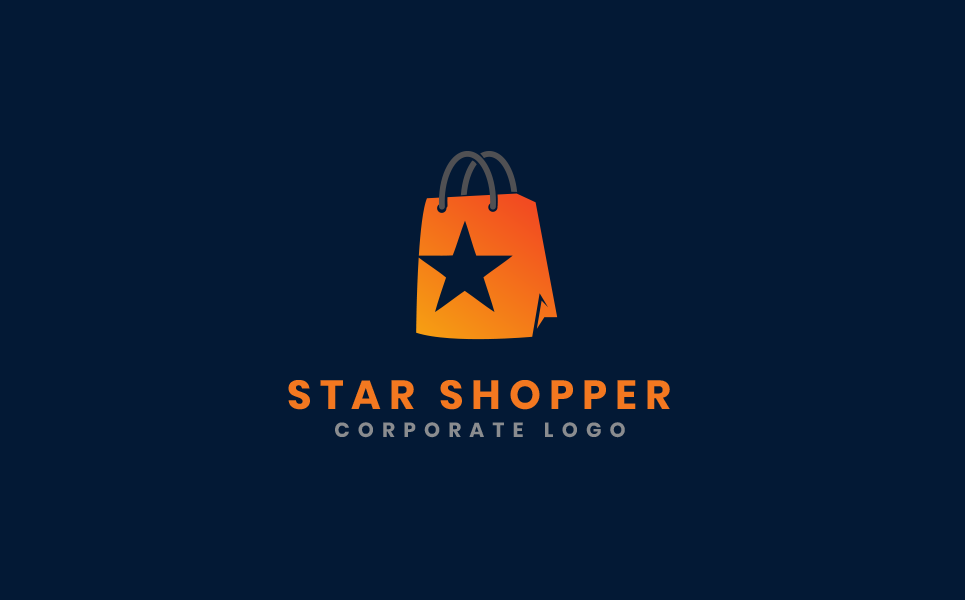 Download Шаблон логотипа "Star Shopper E-Commerce Logo Template" / Star Shopper E-Commerce Logo Template - Шаблон логотипа на тему графика logo design,logo template,logo,vector,corporate logo,brand,shop,ecommerce,technology,app