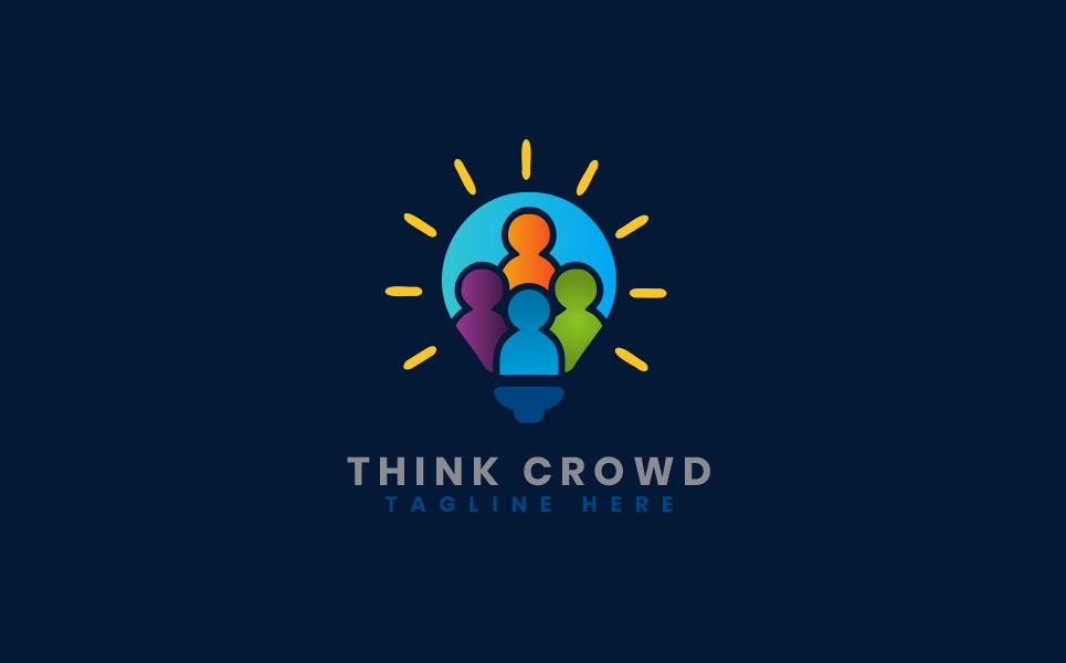 Download Шаблон логотипа "Teamwork Thinking Smart Logo Design Template" / Teamwork Thinking Smart Logo Design Template - Шаблон логотипа на тему графика logo design,logo template,logo,vector,corporate logo,brand,technology,app,community,school,team,wellness,coaching,business,abstract,financial,accounting,architecture,law,bank