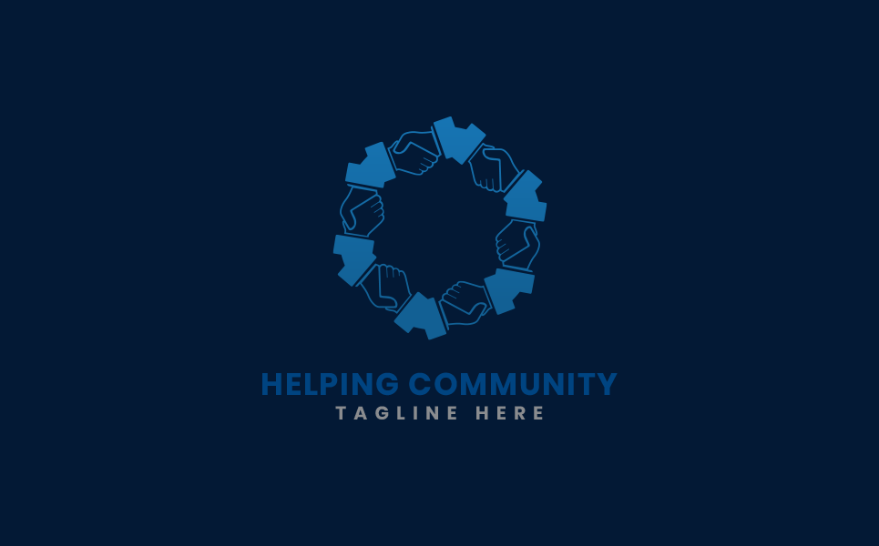 Download Шаблон логотипа "Helping Community Logo Logo Template" / Helping Community Logo Logo Template - Шаблон логотипа на тему графика logo design,logo template,logo,vector,corporate logo,brand,community,school,team,wellness,coaching,business,abstract,financial,accounting,architecture,law,bank,consulting,education