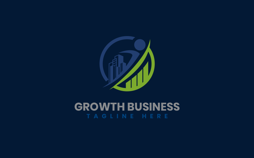 Download Шаблон логотипа "Business Growth Logo Design Logo Template" / Business Growth Logo Design Logo Template - Шаблон логотипа на тему графика logo design,logo template,logo,vector,corporate logo,brand,abstract,financial,accounting,architecture,law,bank,consulting,education,human resource,industrial,insurance
