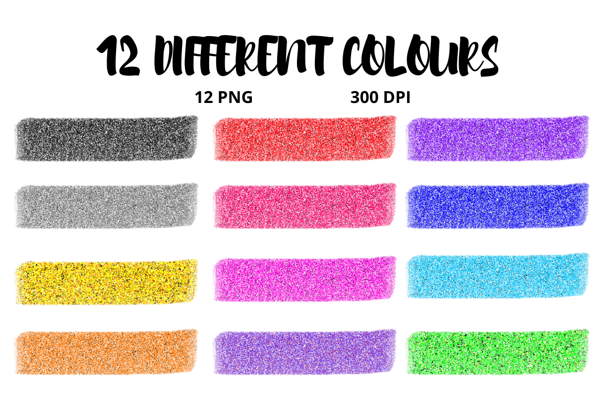Download Иллюстрация "12 Glitter Coloured Brush Strokes Clipart Set - Illustration" / 12 Glitter Coloured Brush Strokes Clipart Set - Illustration - Иллюстрация на тему графика brush strokes,clipart,ccoloured,glitter,png,illustrations,set,colourful,red,yellow,blue,green,designs,social media designs,stickers