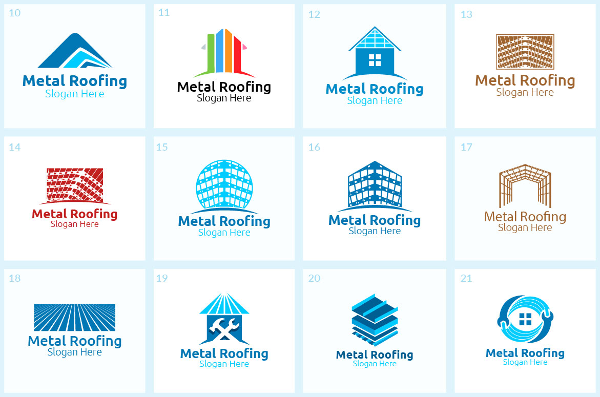 Download Шаблон логотипа "55+ Roofing and Real Estate Logo Bundle" / 55+ Roofing and Real Estate Logo Bundle - Шаблон логотипа на тему графика metal,roofing,logo,real estate,aluminium,zinc,galvalume,property,renovation,repair,construction,contractor,fix,handyman,architecture,screw,steel,coated,tile,corrugated