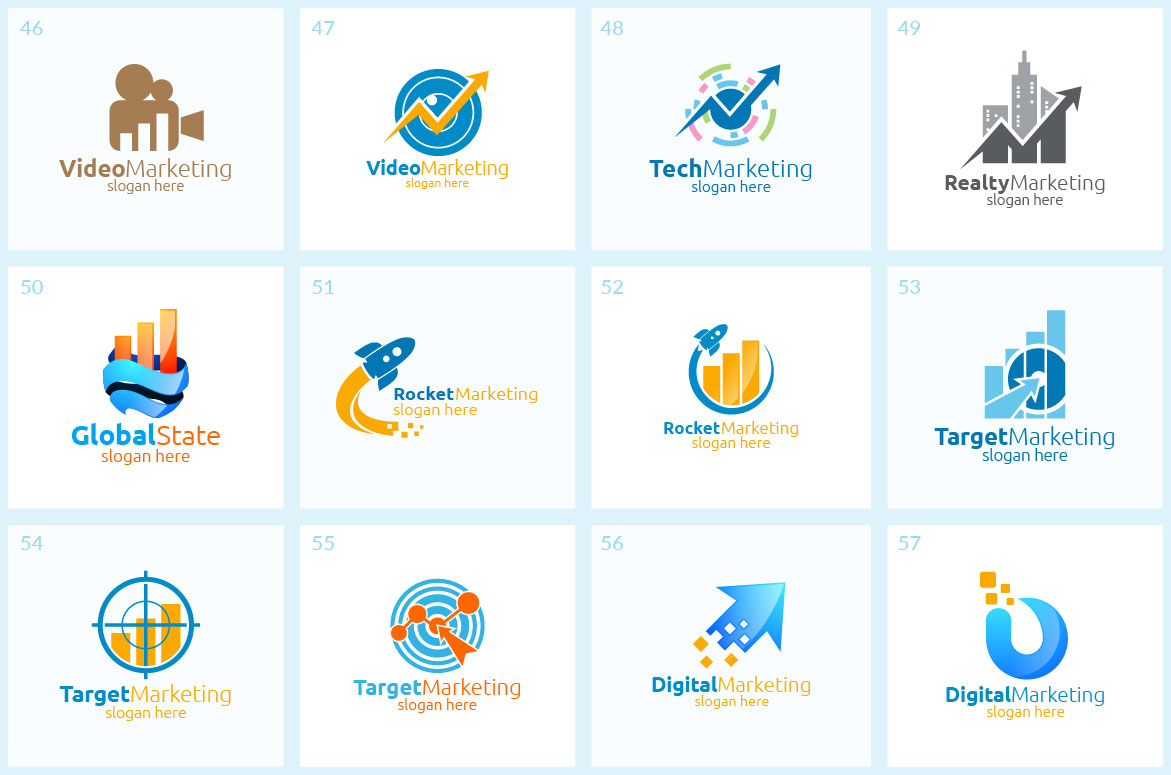 Download Шаблон логотипа "55+ Marketing Logo Bundle" / 55+ Marketing Logo Bundle - Шаблон логотипа на тему графика marketing,logo,advisor,consulting,financial,arrow,data,invest,success,infinity,management,chart,graph,trading,market,optimization,analysis,statistics,up,seo