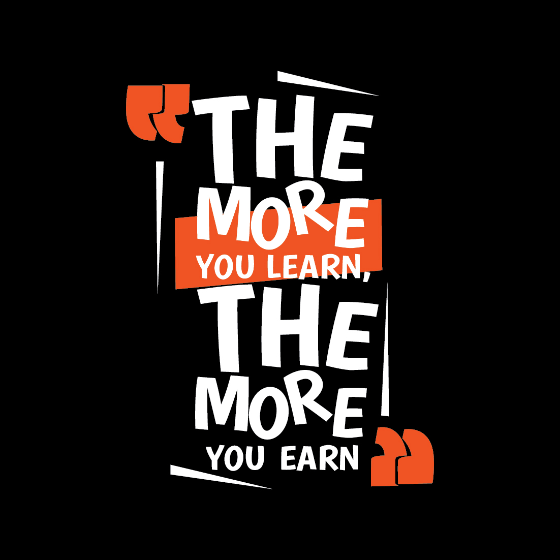 Awesome Learn And Earn Vector Design