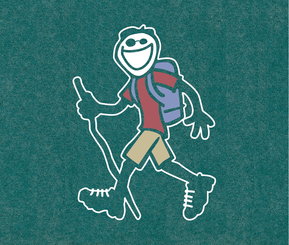 Awesome Eye-Catchy Man Travel Vector Design
