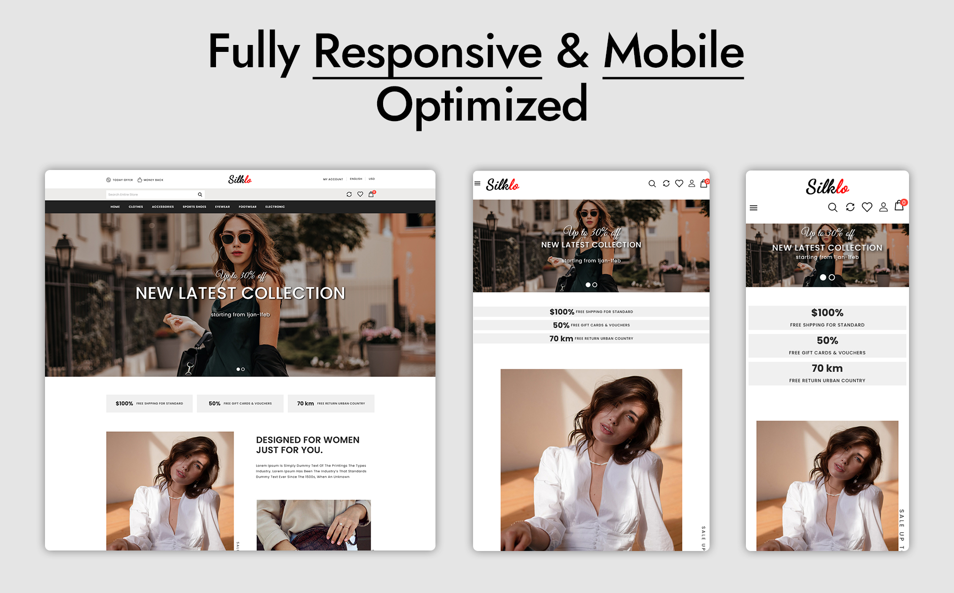 Silklo - Apparel, Shoes & Fashion Store PrestaShop Theme