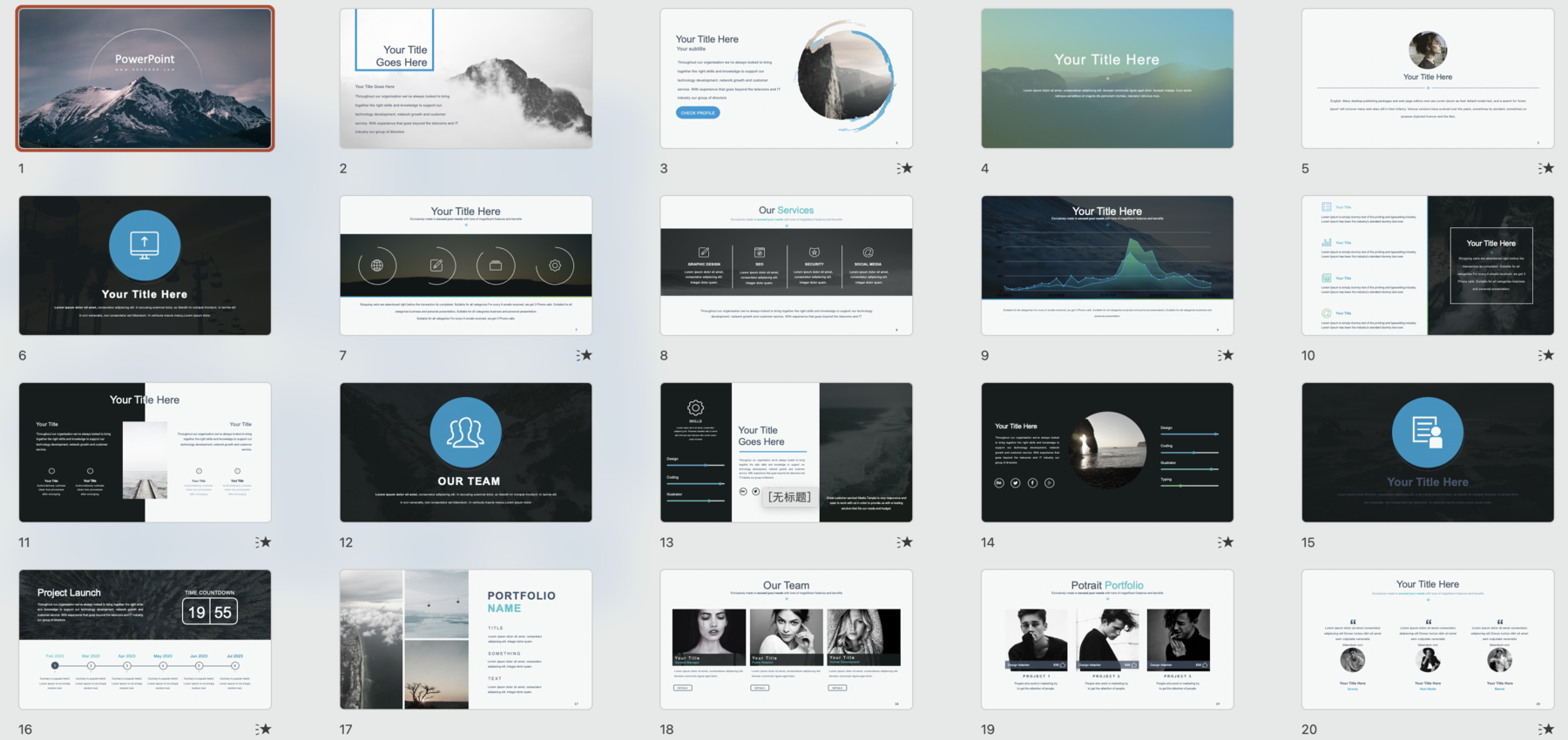 Dynamic Business Presentation Templates for PowerPoint for $20