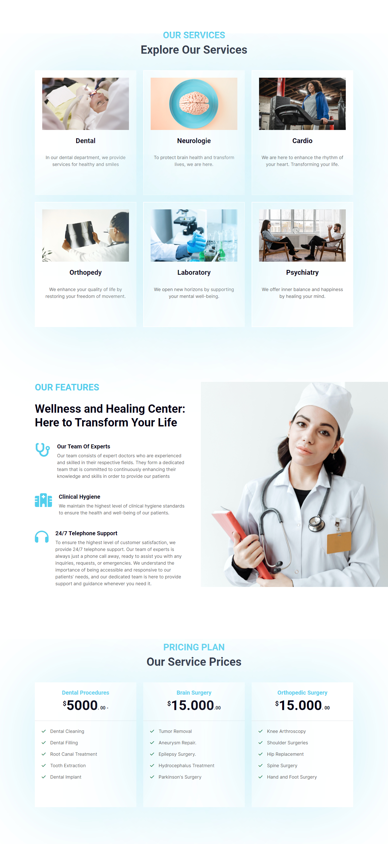 ClinicArt HTML Temlplate - Medical - Doctor - Clinic - Dentist - Hospital Website Template