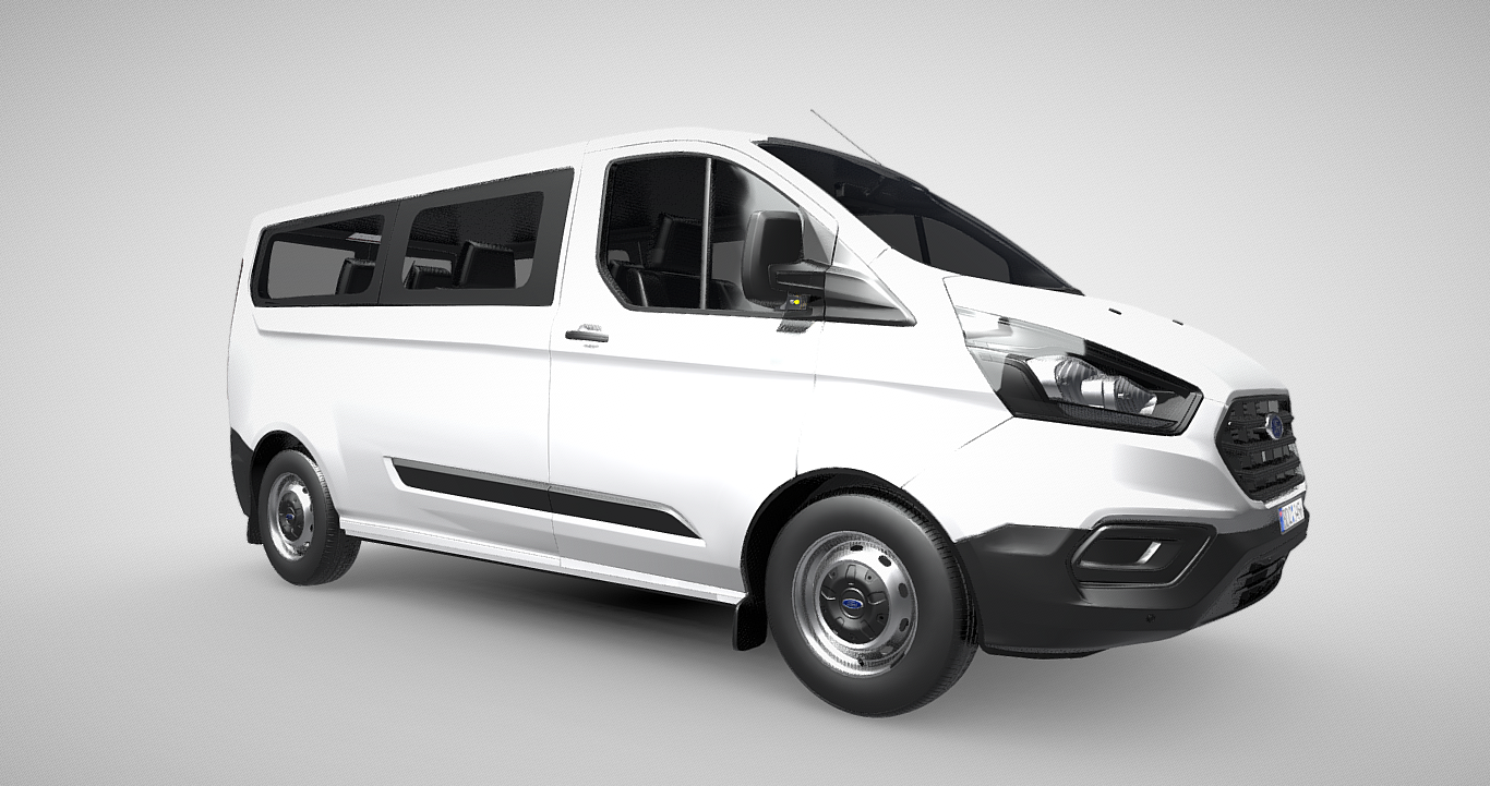 Ford Transit Custom Kombi H1 320 L2: Exceptional 3D Model for Visual ...