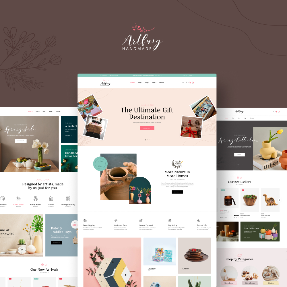 Leo Artfusy - Handmade & Home Decor Elementor Prestashop Theme