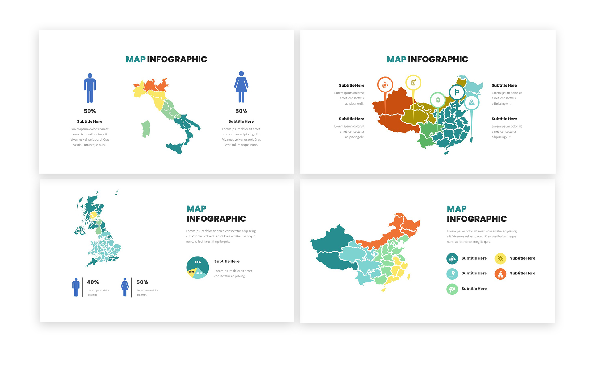 Maps Infographic Powerpoint Template for $16